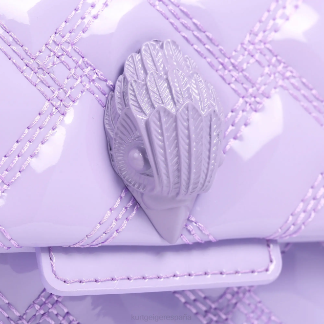 Kurt Geiger mujer londres mini kensington empapar 2LPR87 | bolsas lila